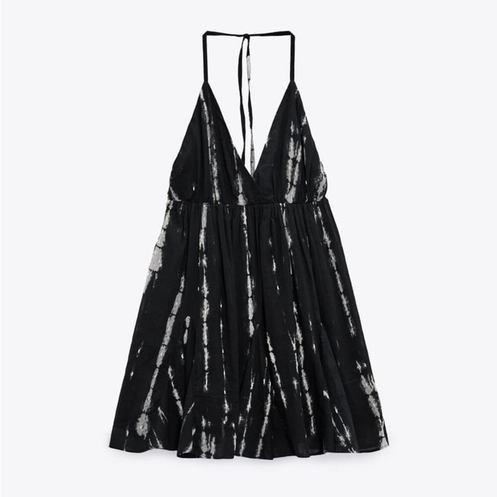 ZARA BLOGGER FAVORITE TIE DYE PRINTED DRESS - Picture 12 of 13